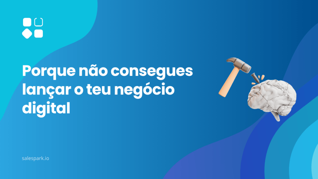 Pessoa parada em frente ao computador com bloco de notas e plano por começar, representando o ciclo de bloqueio no negócio digital